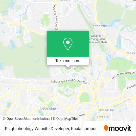 Rizqtechnology Website Developer map