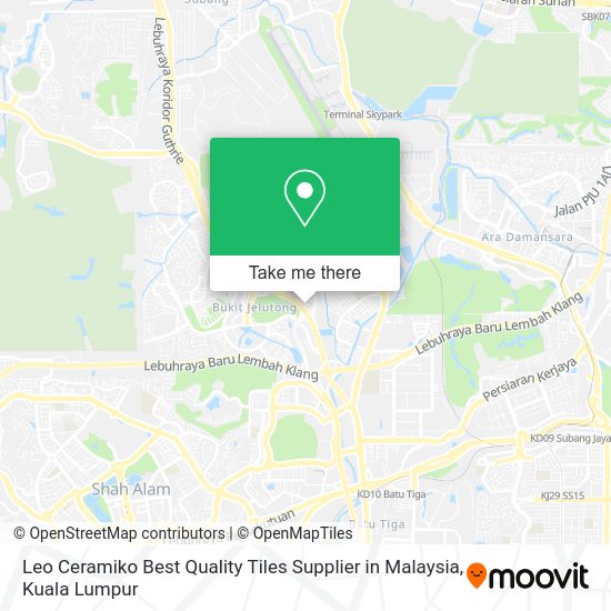 Leo Ceramiko Best Quality Tiles Supplier in Malaysia map