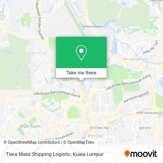 Peta Tiara Mass Shipping Logistic