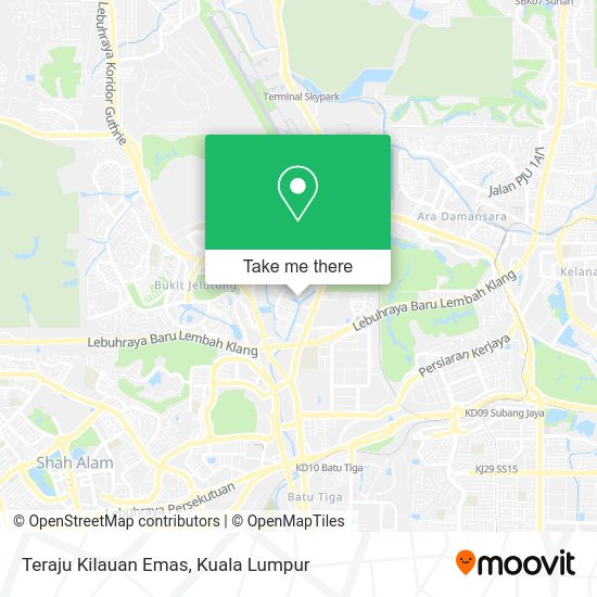 Teraju Kilauan Emas map
