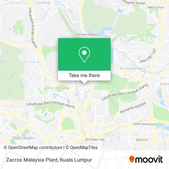 Zacros Malaysia Plant map