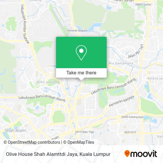 Olive House Shah Alamttdi Jaya map