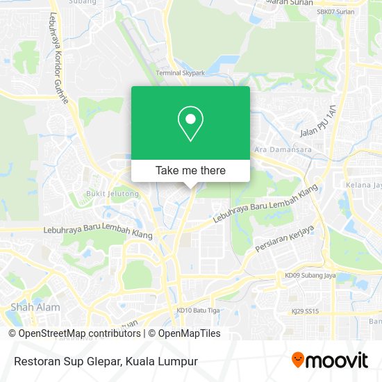 Peta Restoran Sup Glepar