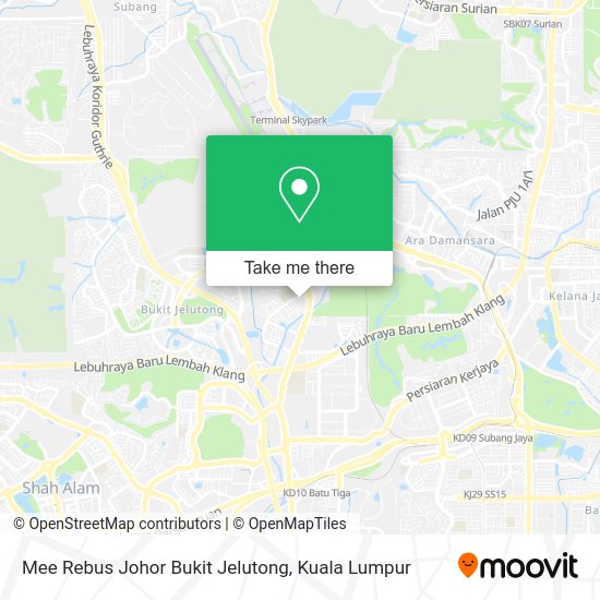 Mee Rebus Johor Bukit Jelutong map