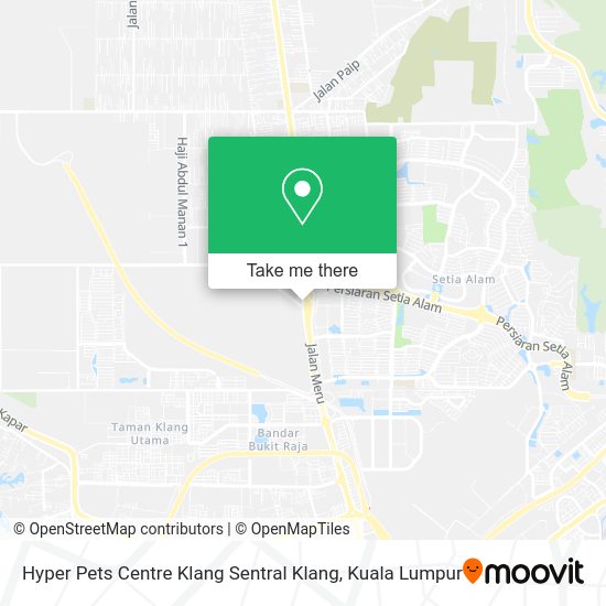 Hyper Pets Centre Klang Sentral Klang map
