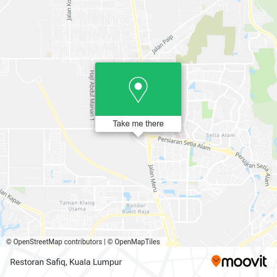 Peta Restoran Safiq