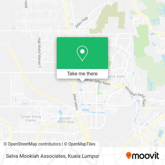Selva Mookiah Associates map