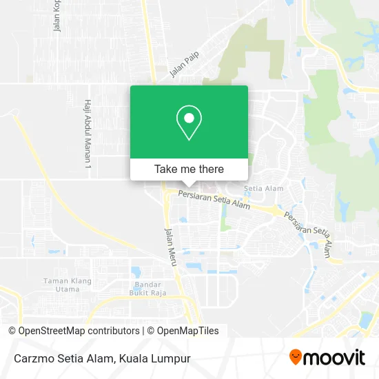 Carzmo Setia Alam map