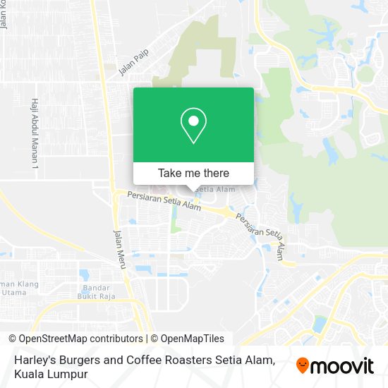 Peta Harley's Burgers and Coffee Roasters Setia Alam