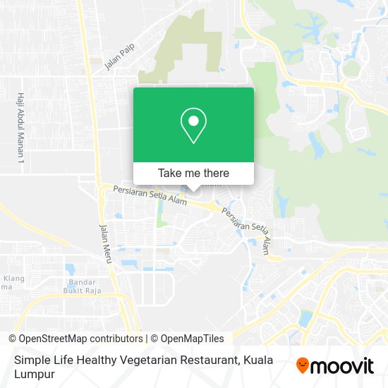 Simple Life Healthy Vegetarian Restaurant map