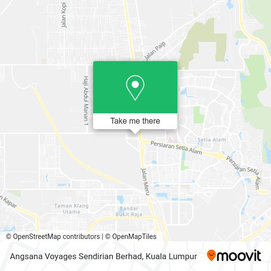 Angsana Voyages Sendirian Berhad map