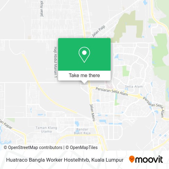 Peta Huatraco Bangla Worker Hostelhtvb