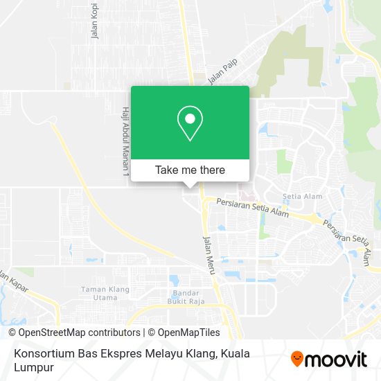 Peta Konsortium Bas Ekspres Melayu Klang