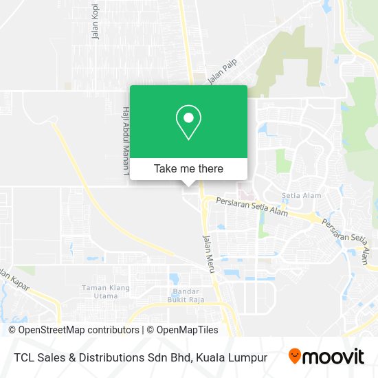 TCL Sales & Distributions Sdn Bhd map