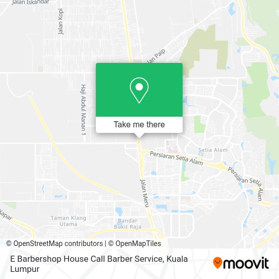 E Barbershop House Call Barber Service map