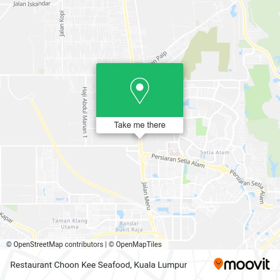 Restaurant Choon Kee Seafood map