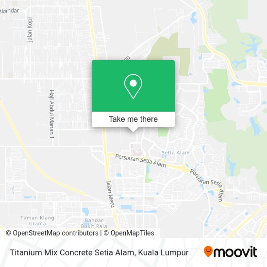 Peta Titanium Mix Concrete Setia Alam