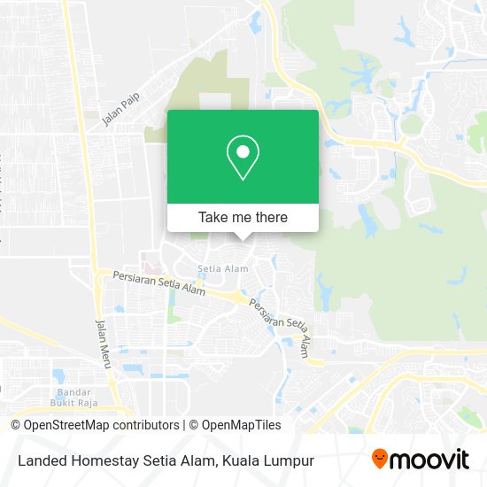 Landed Homestay Setia Alam map