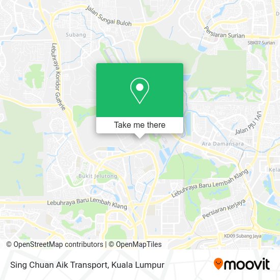 Peta Sing Chuan Aik Transport