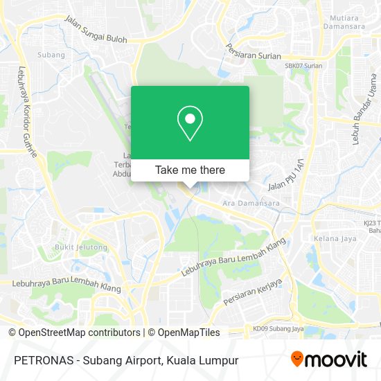 PETRONAS - Subang Airport map