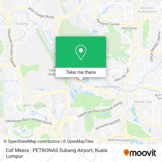 Peta Caf Mesra - PETRONAS Subang Airport
