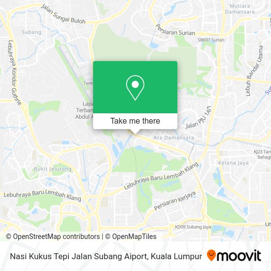 Peta Nasi Kukus Tepi Jalan Subang Aiport