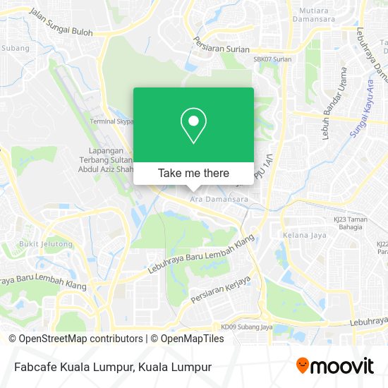 Fabcafe Kuala Lumpur map