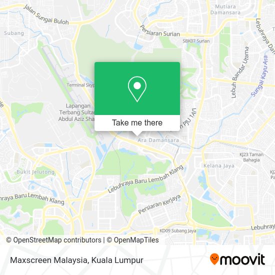 Peta Maxscreen Malaysia