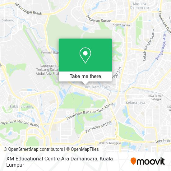XM Educational Centre Ara Damansara map