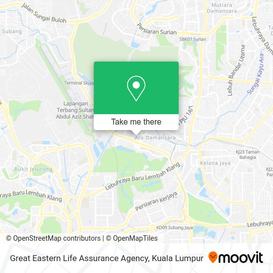 Great Eastern Life Assurance Agency map