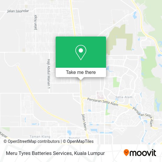 Meru Tyres Batteries Services map