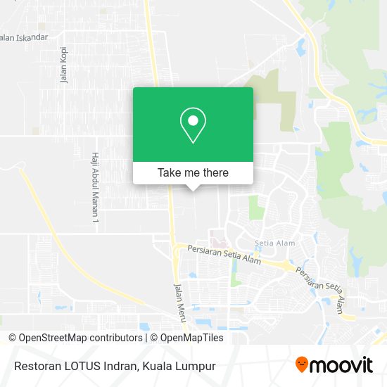 Restoran LOTUS Indran map