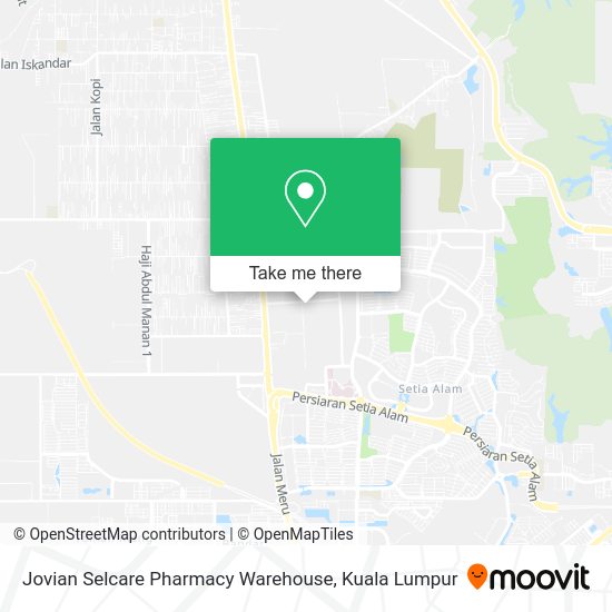 Jovian Selcare Pharmacy Warehouse map