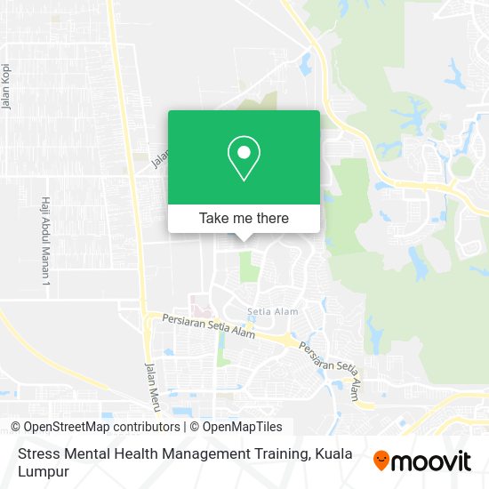 Stress Mental Health Management Training map