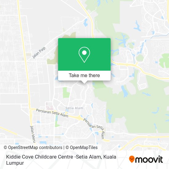 Kiddie Cove Childcare Centre -Setia Alam map