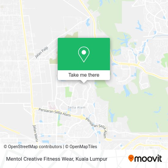 Mentol Creative Fitness Wear map