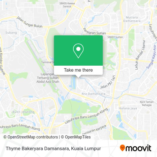 Peta Thyme Bakeryara Damansara