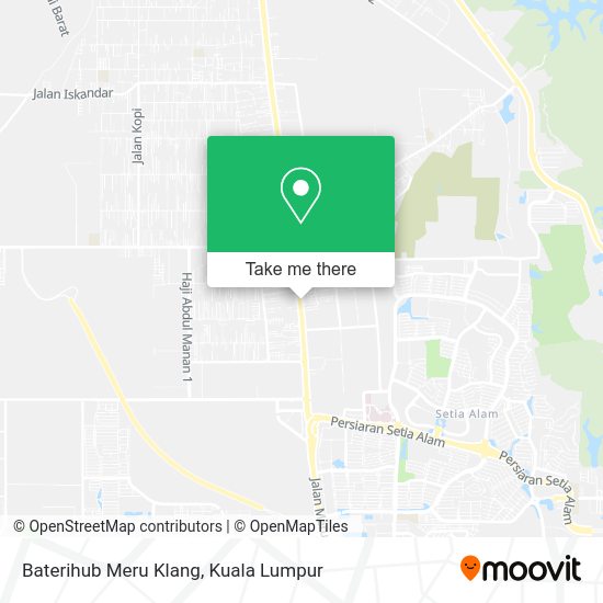 Peta Baterihub Meru Klang