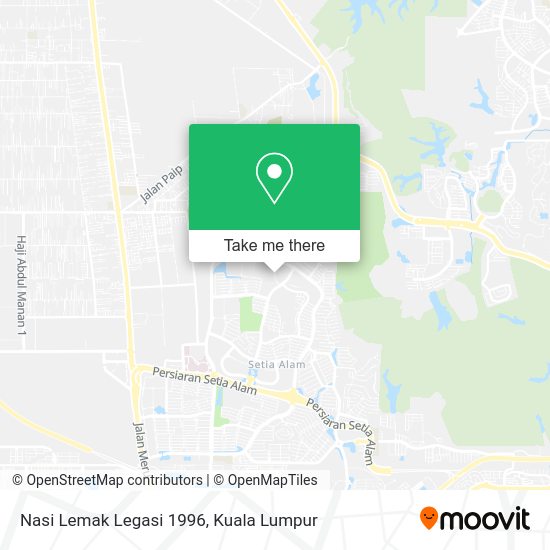 Nasi Lemak Legasi 1996 map