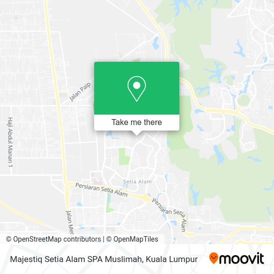 Peta Majestiq Setia Alam SPA Muslimah