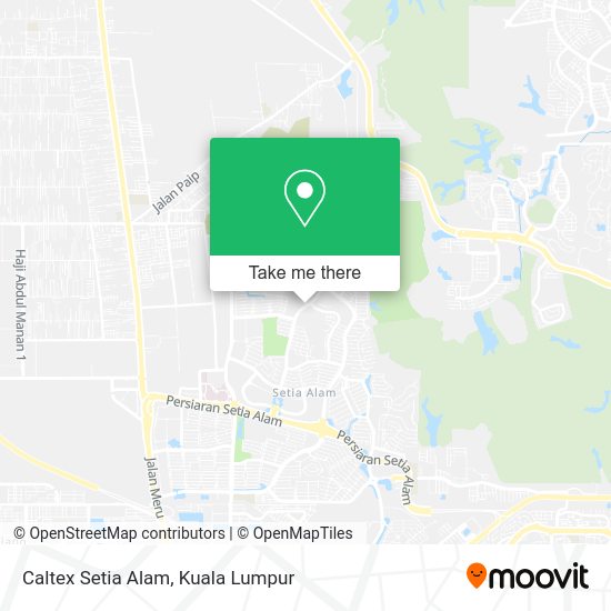 Caltex Setia Alam map
