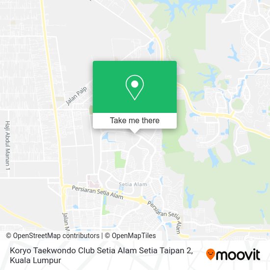 Koryo Taekwondo Club Setia Alam Setia Taipan 2 map