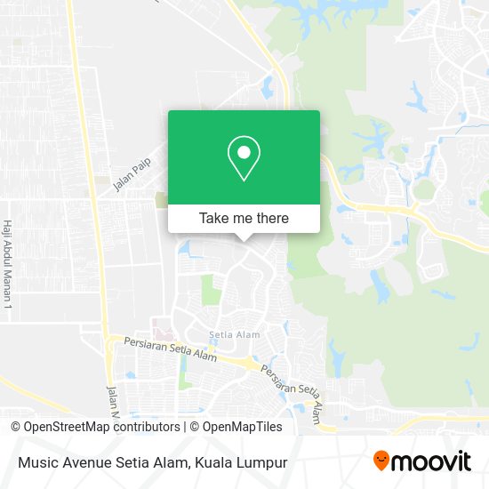 Music Avenue Setia Alam map