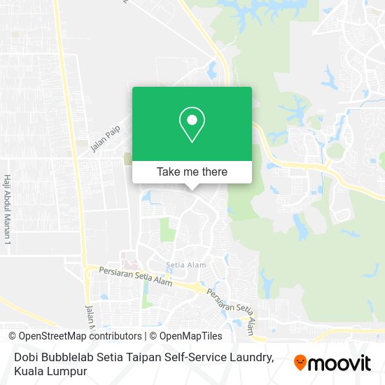 Peta Dobi Bubblelab Setia Taipan Self-Service Laundry