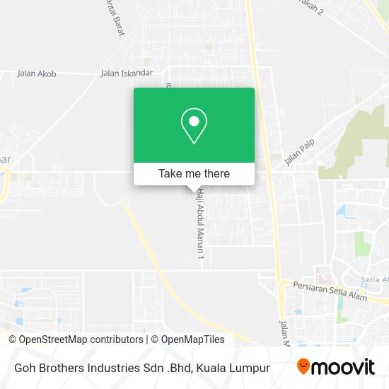 Goh Brothers Industries Sdn .Bhd map