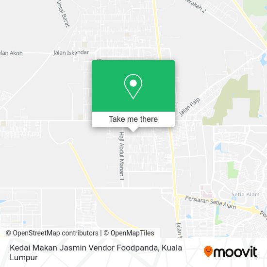 Kedai Makan Jasmin Vendor Foodpanda map