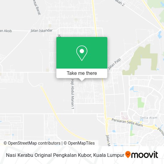 Nasi Kerabu Original Pengkalan Kubor map