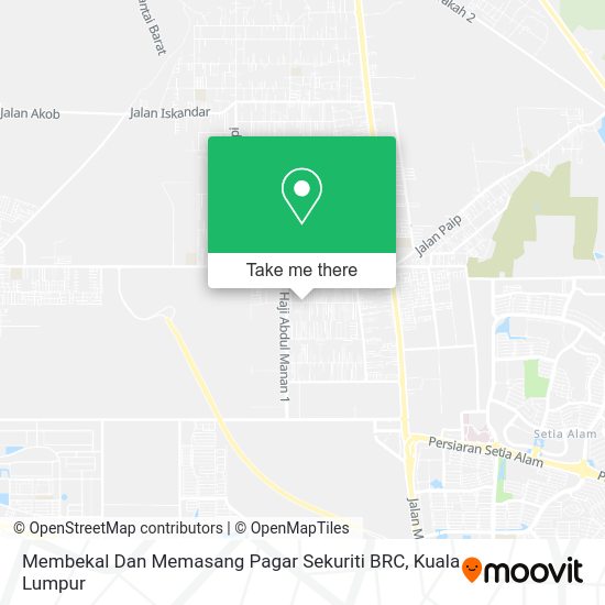 Membekal Dan Memasang Pagar Sekuriti BRC map
