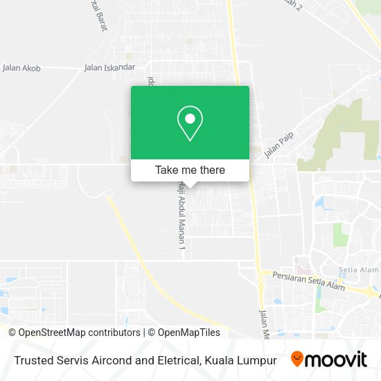 Trusted Servis Aircond and Eletrical map