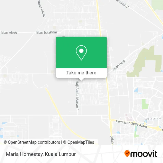 Maria Homestay map